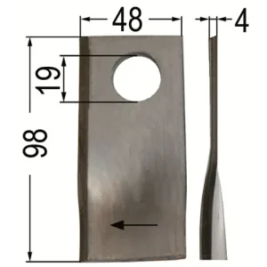 Heißes Angebot Klinge gedreht re. 98 x 48 x 4