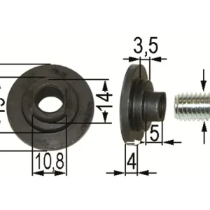 Klingenschraube M10 x 25, Ø = 30/19, H = 12 Bestseller