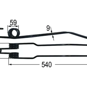 Kreiselschwaderzinke 06583910 (schwarz) Super-Preis