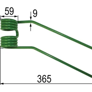 Kreiselheuerzinke re. 487133 (grün) Neu Im Sortiment