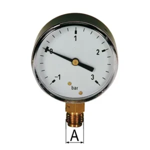 Manometer 1/2" -1 /+3 bar Preiswert