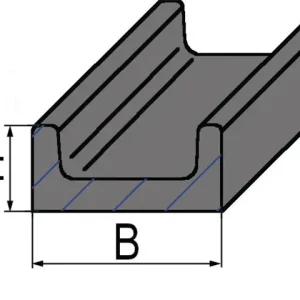 Direkt Vom Hersteller Kratzbodenleiste 40 x 20, L = 1250 mm