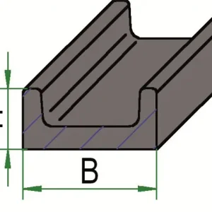 Preisreduziert Kratzbodenleiste 40 x 20, L = 1700 mm