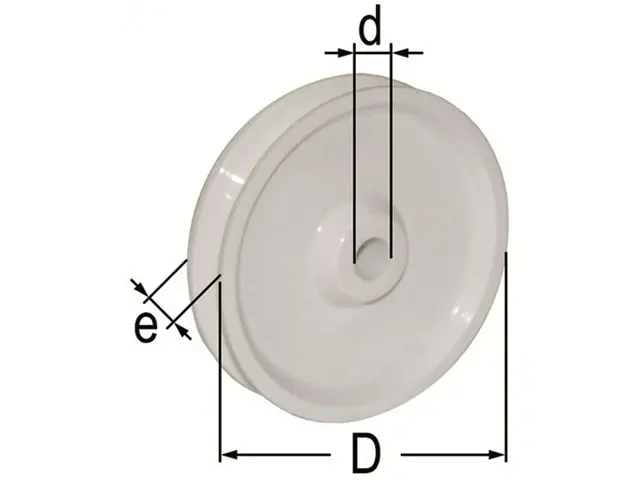 Nur Heute Kunststoff Seilrolle 90mm