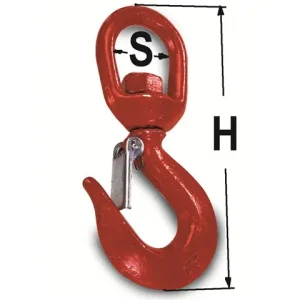 Haken mit Gelenk u. Sicherung 1000 kg Schneller Versand