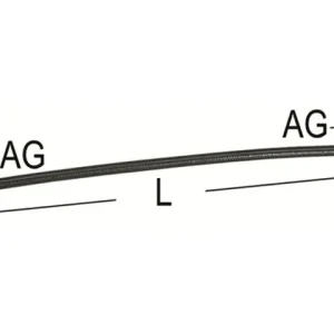 Hochdruck-Panzer. M10 x 1, 500 mm Geprüft