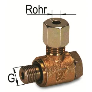 Letzte Chance Winkel-Schwenkverschraubung L 8L 1/4"