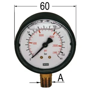 Manometer 1/4 0-250 bar Direktkauf