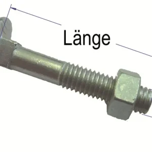 Heißes Angebot Torbandschr. M6x100 50Stk mit Mutter