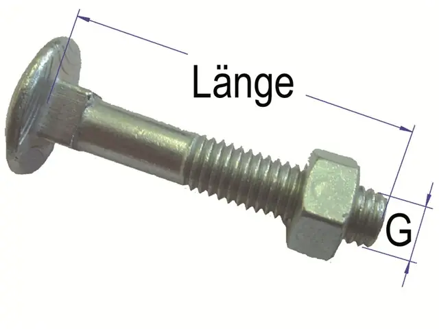 Ausverkauf Torbandschr. M8x50 50Stk mit Mutter