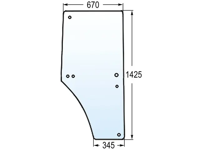 Türscheibe re zu JD L213355, L169103 Angebot