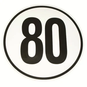 Selbstklebefolie rund 50 km/h (DE) Neuheit