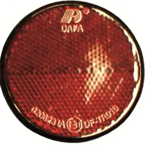 Rückstrahler Ø = 72 mm red selbstklebend Top-Seller