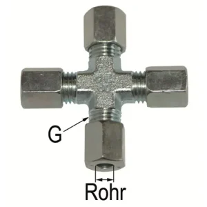Kreuz-Verschraubung M26 x 1,5 / 18L Schneller Versand