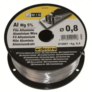 Schweißdraht-Aluminium-MG 5% 0,8 mm 0,4 kg Schneller Versand