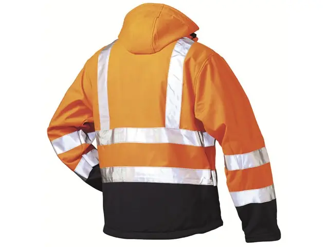 Nur Heute Softshelljacke L orange/marine