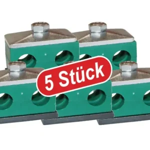 Abverkauf (5 Stk) Doppel-Rohrschelle zu 10 mm Rohr