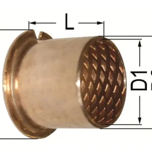 Bundbuchse 50 / 55 / 65 x 50 mm Massivbronze Rabatt