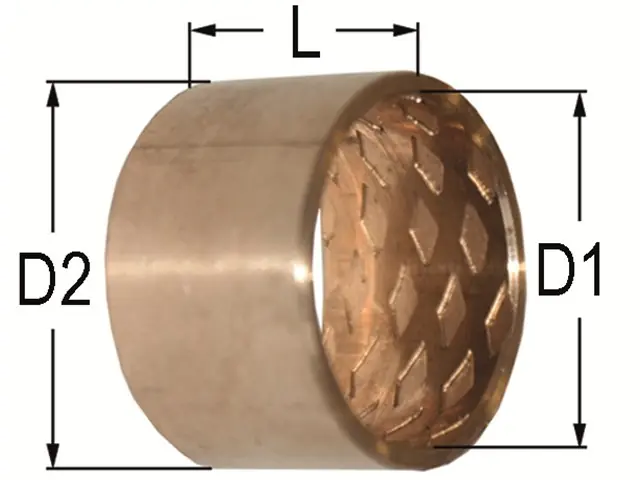 Zylinderbuchse 40 / 44 x 25 mm Massivbronze Nur Für Kurze Zeit