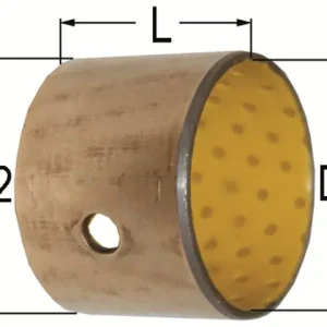 Zylinderbuchse 35 / 39 x 30 mm Stahl/POM-Beschichtung Sichere Zahlung