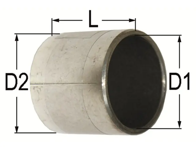 Kracherpreis Zylinderbuchse 50 / 55 x 40 mm Stahl/PTFE-Beschichtung
