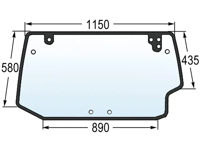 Jetzt Kaufen Heckscheibe zu Deutz-SLH 00121438030