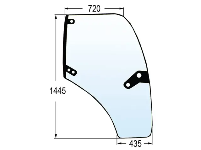 Preiswert Türscheibe re. zu Deutz-SLH 00121432020