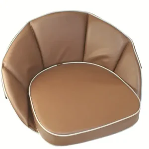 Sitzkissen braun mit Rücken 30 cm mit Gummizug Top-Preis