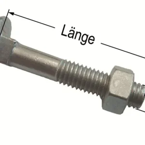 Super-Preis Torbandschraube M6x35 50 Stk. DIN 603 mit Mutter