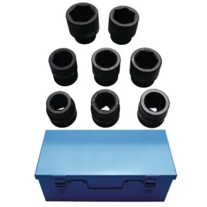 Kracherpreis Stecknussenkassette 1" 8-teilig 27 - 50 mm