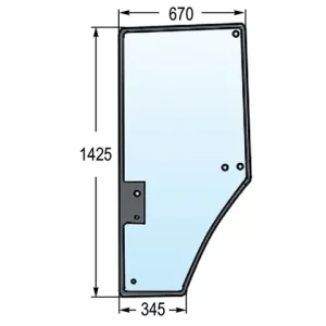 Kracherpreis Türscheibe li. zu JD R131163
