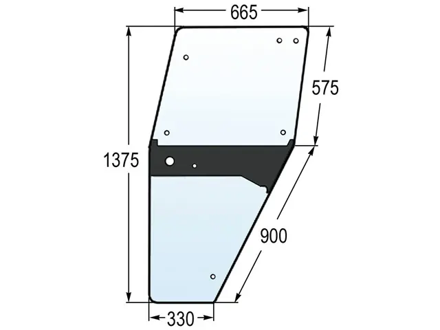 Türscheibe li. zu Deutz 04347340 Begrenztes Angebot