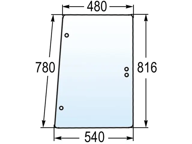Top-Angebot Seitenscheibe re./li. zu Deutz-SLH 00077337010