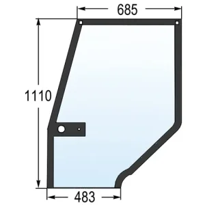 Türscheibe li. zu Case-IH 248724A1, 1546818C2 Versand Am Gleichen Tag