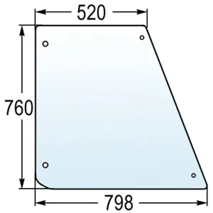 Türscheibe oben 520735 zu Case Deutz Modul 3000 Sale