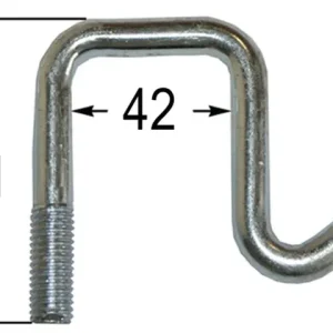 Sichere Zahlung Zinkenhalter M12 für Rahmen 40x40