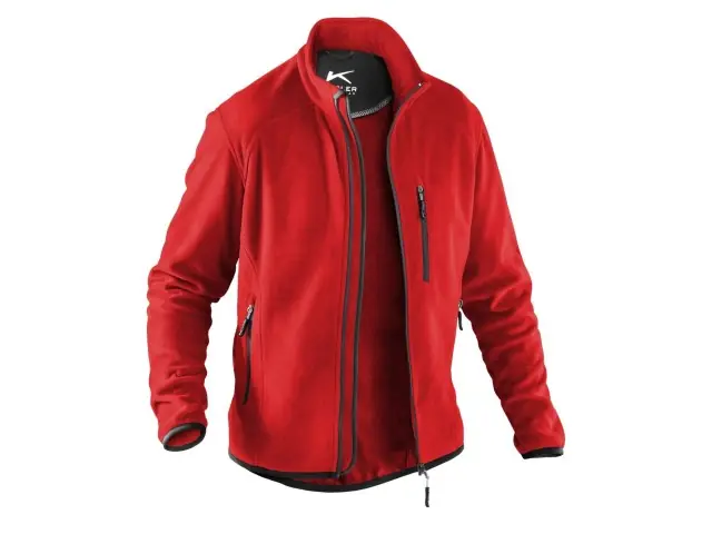 Fleecejacke L mittelrot Aktuell