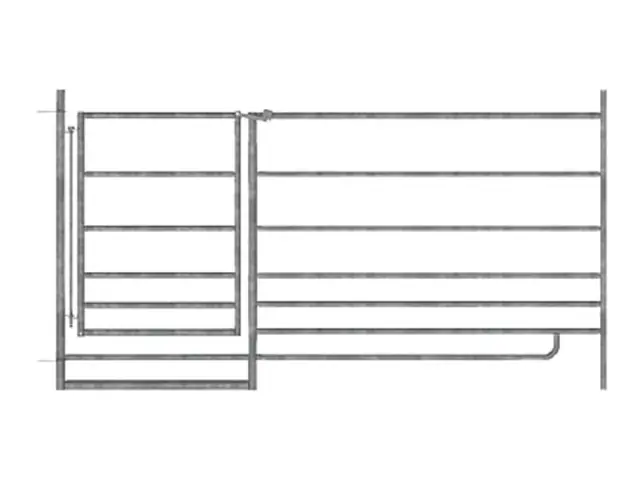 Schafpanel mit Tor, Steck-System 1,83m Höhe 0,92m verzinkt Sonderangebot