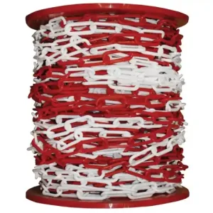 Plastikkette rot-weiß 6 x 42 mm Rolle 90 MT Red-White Sofort Bestellen