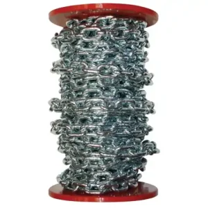 Beliebt Rundstahlkette 766 - 8 x 24 mm Rolle 15 MT Verzinkt