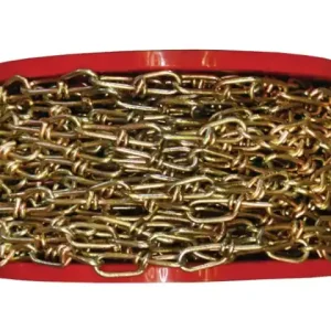 Knotenkette 5686 - 2,8 x 39 mm Rolle 30 MT gelb verchromt Neuheit