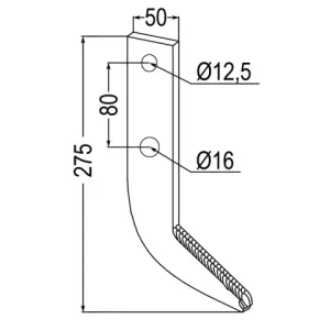 Fräshaken für Reihenfräsen zu AVR 350402 Markenware
