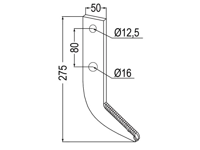 Fräshaken für Reihenfräsen zu AVR 350402 Markenware
