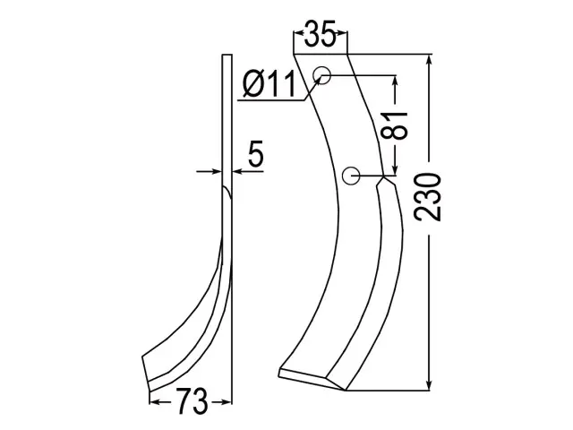 Top-Seller Fräsmesser li. zu Honda 501