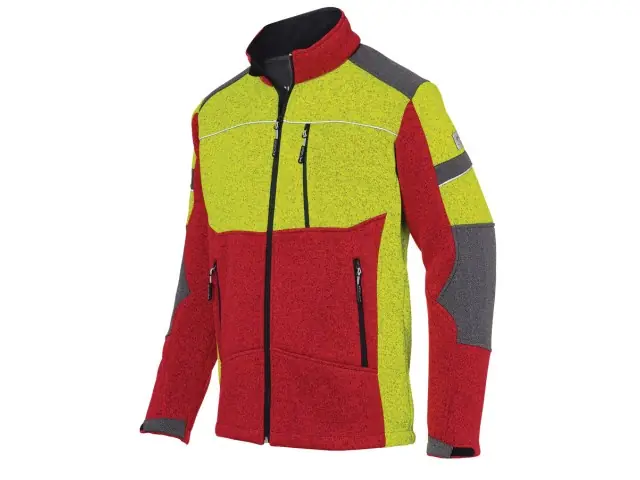 KÜBLER FOREST Strickjacke rot/gelb 3XL Direktkauf