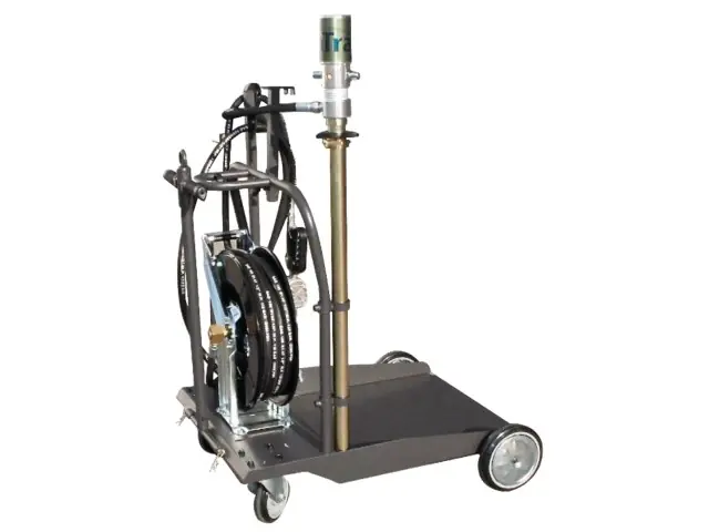 Markenware Mobiler Ölförderer 60 - 220 Liter mit 15m Schlauchaufroller