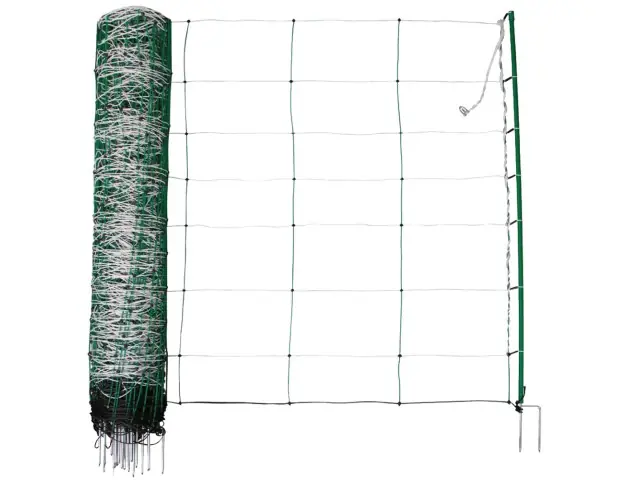 Preis Gesenkt (50m) TitanNet weiß/grün Höhe: 108cm, Doppelspitze