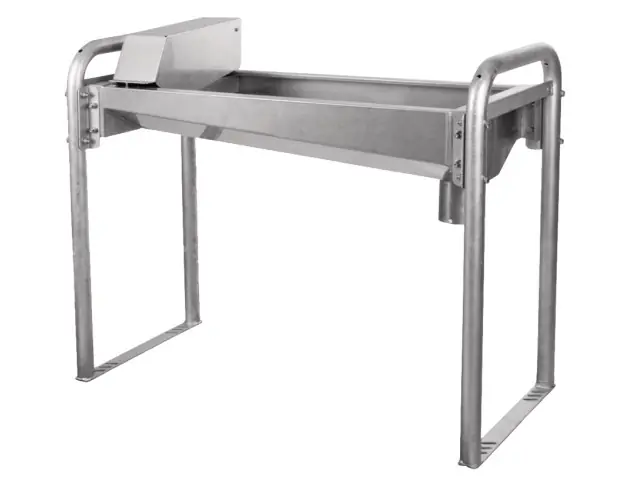 Beheizbare Edelstahl-Trog- tränke 100cm, m. Bodengestell Sale