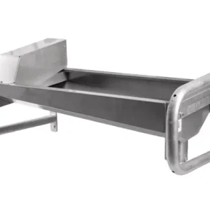 Edelstahl-Trogtränke 100cm mit Wandkonsole Begrenztes Angebot