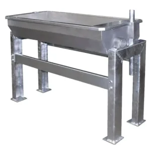 Edelstahl Kipptränke 2,0m Heizung 200W, zur Bodenmontage Must-Have